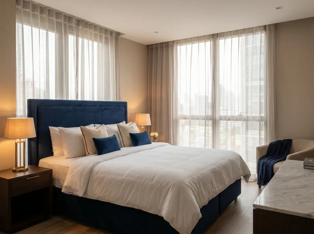Luxury bedroom interior